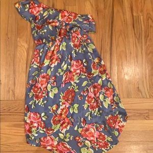 Patterson J One Shoulder Floral Dress (SZ SMALL)